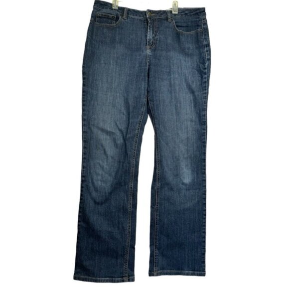 Denver Hayes Vintage Y2K Straight Boot Leg Zip Jeans Contemporary Fit Western 10 - Picture 1 of 13